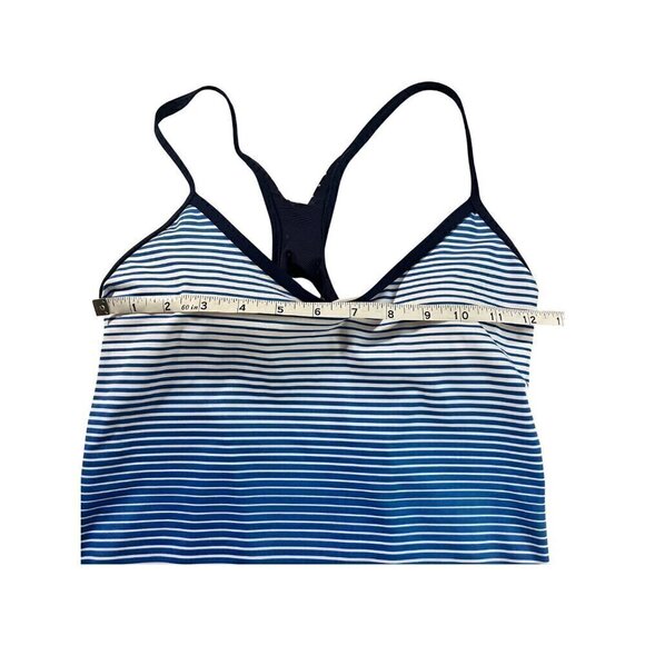 Nike Women's Striped Racerback Tankini Top, Size Small - Picture 3 of 6